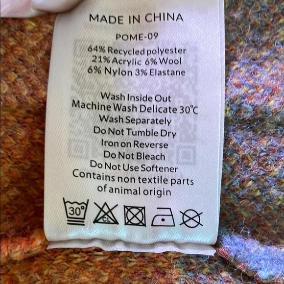 Yellow Open Cardigan with Color Block Design - Picture 4 of 4